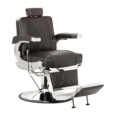Sillón de barbero Hair System BM88066 marrón — vista lateral