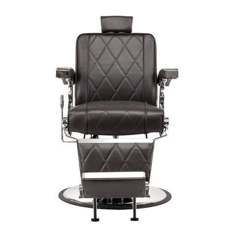 Sillón de barbero Hair System BM88066 marrón — vista frontal