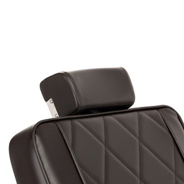 Poltrona da barbiere Hair System BM88066 marrone — primo piano della testa