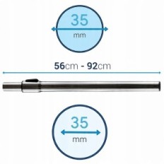 Telescopic pipe to Bosch SAMSUNG Universal carcher 35mm
