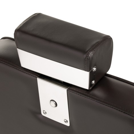 Cadeira de Barbeiro Hair System BM88066 castanha — close-up da cabeça
