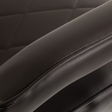 Hair System Friseurstuhl BM88066 Braun — Detailaufnahme Armlehne
