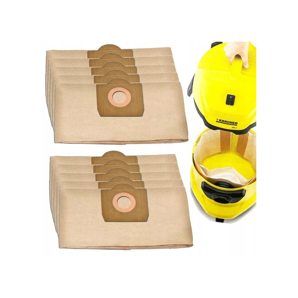 10x Paperin pölynimuri Karcher WD3, WD3.200 MV 3 SE 4001 SE 4002