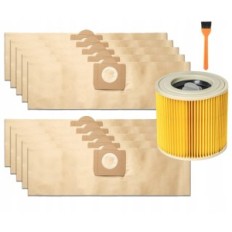 10x papir støvsuger taske Karcher WD3, WD3.200 mv 3 SE 4001 SE 4002