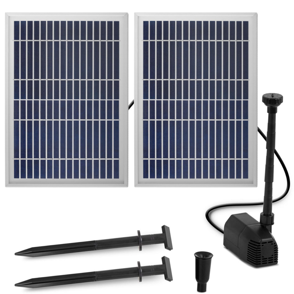 Fonte para lagoa solar lagoa 1350 l / h 1,6 m 2 x 6 w