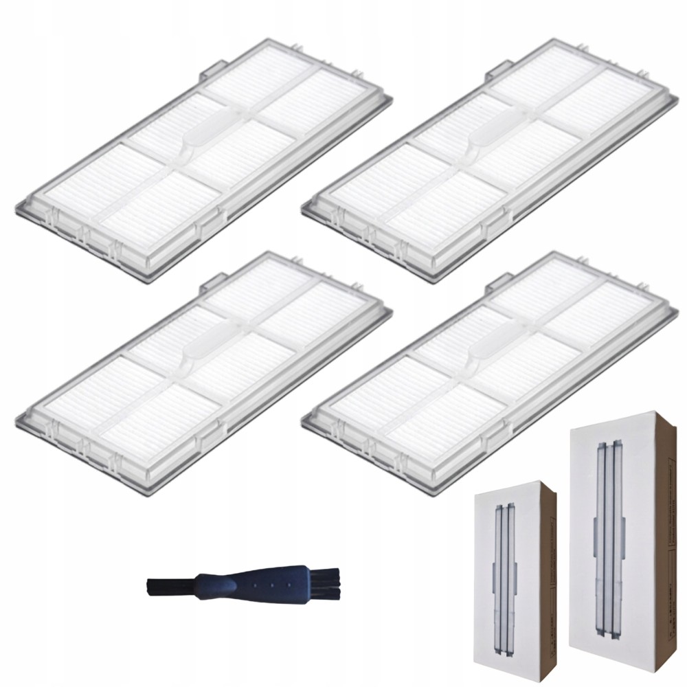 4x Filtre HEPA Rengjøring Roborock S7, S7 Plus, S7 Max S8, S8 Plus