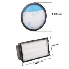 4x filtros para aspirador de pó Tefal Power Cyclonic RO371 Rowenta Compact