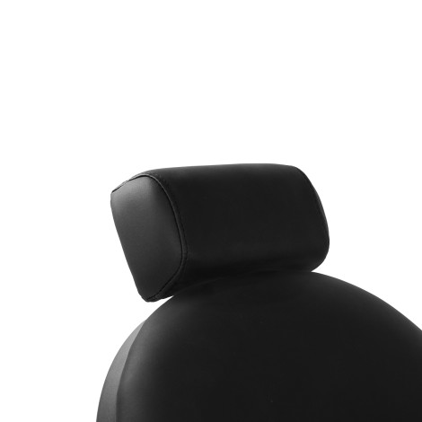 Barbierstoel Gabbiano Niccolo Zwart zonder knopen — detail kop