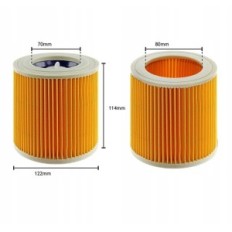2x filter tvättbar för KARCHER WD2 WD3 MV3 SE4001 SE4002 Premium material
