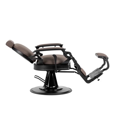 Barberstol Gabbiano Niccolo brun uden knapper — fra siden