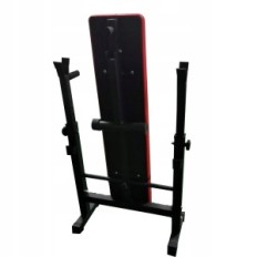 Banco de entrenamiento para ejercicio con soportes. Banco profesional