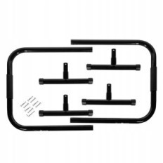 Školiace zábradlia vysoko na ponorenie cvičenie doma. Tréning biceps