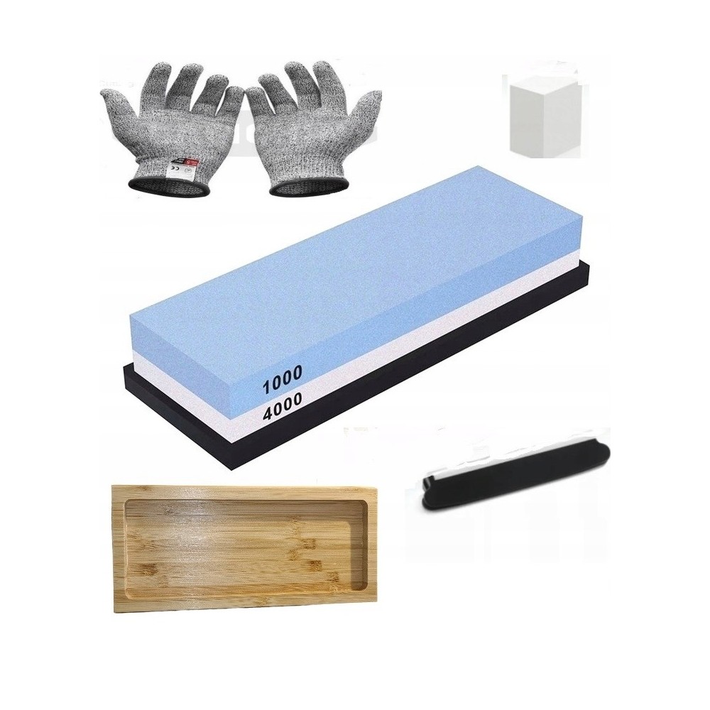 A set of sharpening pitch 1000/4000 stone to sharpen gloves board