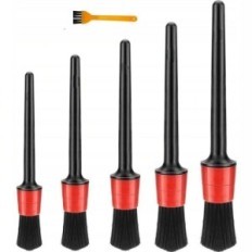 Um conjunto de pincéis para o carro detalhando escova de limpeza Detailing pincel 5 pcs