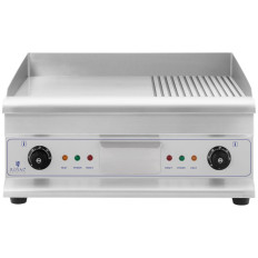 BBQ dubbelplatta dubbel slät cirkulerad med 230 V 2x 3200 fettlåda