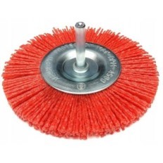 Un cepillo de perforación de nylon para madera circular de metal de 100 mm de calidad ultra