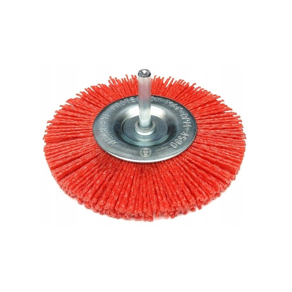 Un cepillo de perforación de nylon para madera circular de metal de 100 mm de calidad ultra