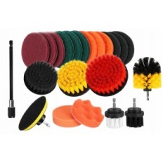 Mega Set 23pcs per pulizia spazzole da tappezzeria per cuscinetti per trapani