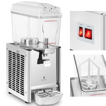 Dispenserkyldispenser för cocktailjuice med en 12 L-mixer