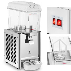 Dispenser Koeldispenser voor cocktailsappen met een 12 l-menger