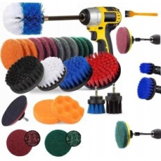 Mega Set 25pc puhastamiseks puhastuspolster harjad puurpadja