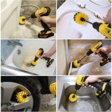 Mega Set 25pcs per la pulizia delle pulizie spazzole da tappezzeria per il trapano