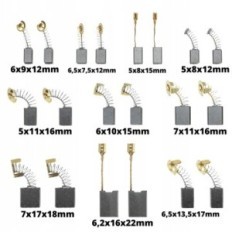 Postavite 10pcs ugljične četke za bušenje stroj 6x9 6x10 7x11