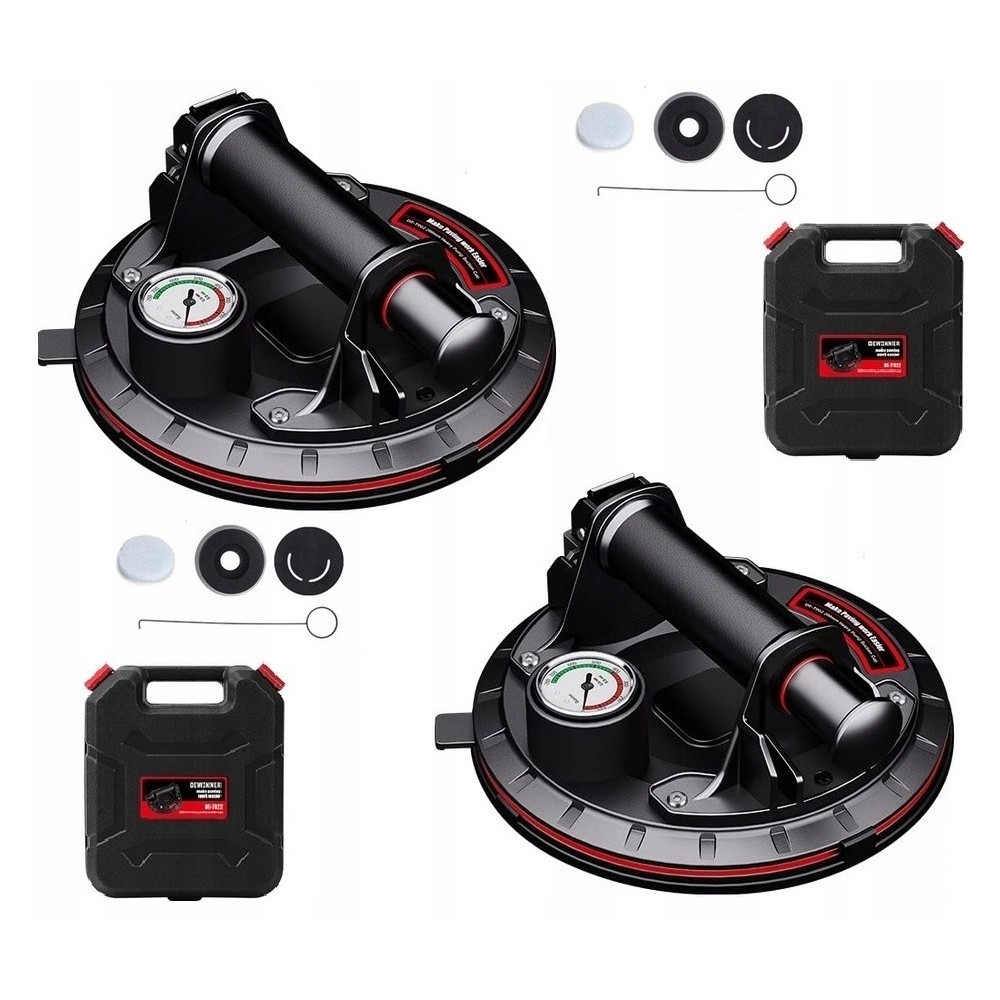 Suction cup holder with pressure gauge for tile glaze 300kg mechanical