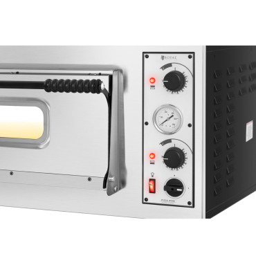 Fogão de pizza profissional. Câmara elétrica 6 pizz. 32 cm 400 V 7200 em Itália