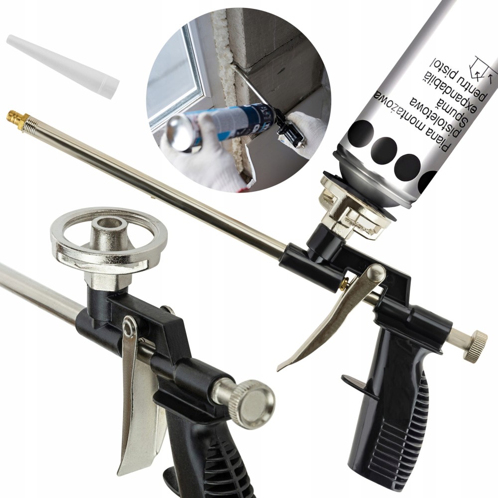 Pistoolschuim Pistool Pistol Foam Metalen Applicator Licht