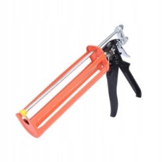 Squeezer for silicone masses in a tube construction gun on the acrylic adhesive tube