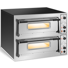 Professional electric pizza oven. Two-chamber 8 pizzas Wed. 32 cm 400 V 9400 in italy