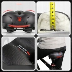 Komfortabel sykkel saddle myk stor bred bystyring for sykkel