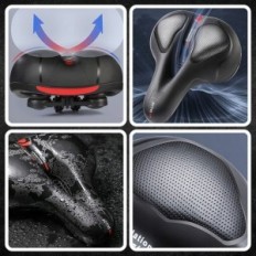 Selle à vélo confortable grande selle de ville large pour vélo