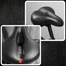 Comfortable bicycle saddle Soft large wide city saddle for bike