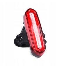 LAMPKA ROWEROWA TYLNA LAMPA NA ROWER AKUMULATOR TYŁ COB USB MOCNA 120LM ABS