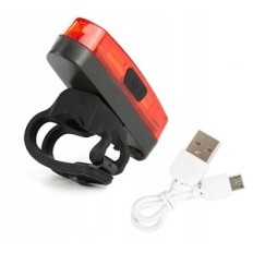 Lampe à vélo de la lampe de vélo arrière de la batterie arrière de la batterie USB USB forte 120LM ABS