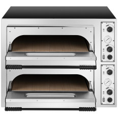 Professional electric pizza oven. Two-chamber 8 pizzas Wed. 32 cm 400 V 9400 in italy