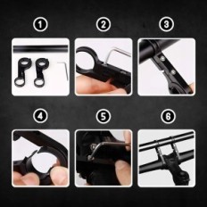 Steering wheel holder Additional metal bicycle steering wheel for bicycle