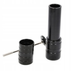 Adapter Extension of the steering wheel support A-HEAD for the bicycle. Black extension