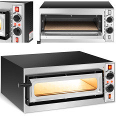 Four à pizza à une chambre avec vitre 1 pizza diamètre 32 cm 230 V 1600 W ITALIE