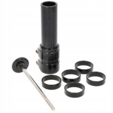 Adapterverlenging van de stuurwielsteun A-kop voor de fiets. Black Extension