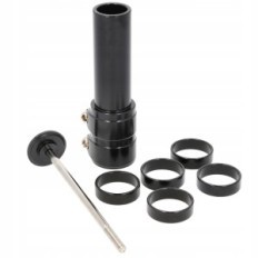 Adapter Extension of the steering wheel support A-HEAD for the bicycle. Black extension