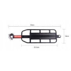 Tronco de bicicleta de aluminio fuerte trasero universal 50kg para bicicleta