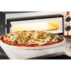 Jednodoborová peci s skleněnou 1 pizzu St. 32 cm 230 v 1600 v Itálii