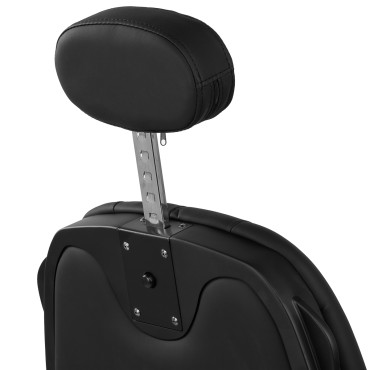 Gabbiano barber chair Francesco Black black — rear view