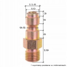 Siège à couplage rapide 1/4 du connecteur M22 pour un pistolet de Lancy