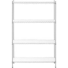Delavnica kromirana odprtina 4 police + 4 podloge do 1 T 1000 kg 120x45x180 cm