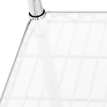 Delavnica Chrome Wire Rack 4 Police + 4 Mats do 1 T 1000 kg 90x45x180 cm