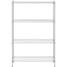 Delavnica kromirane 4 odprtine police do 1 T 1000 kg 120x45x180 cm